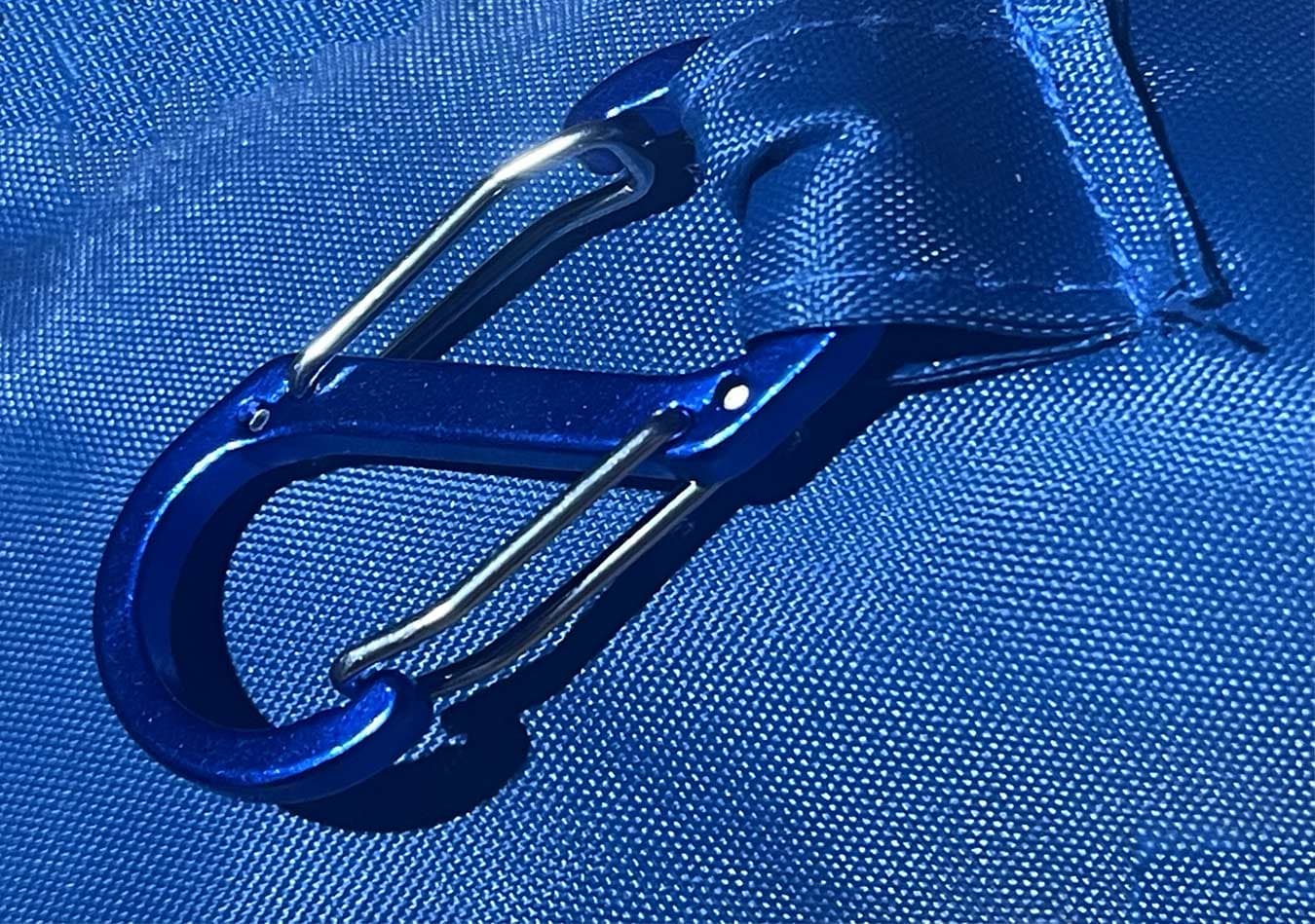 Praktischer Karabinerhaken des Bankquischers